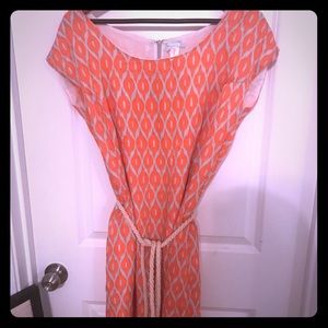 2/15 Beautiful Chevron Dress with Rope Belt